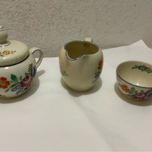 Seltmann Weiden Old Bavaria Porcelain Tea Set Hand Painted Folk Art (7 pcs) - Picture 14 of 16